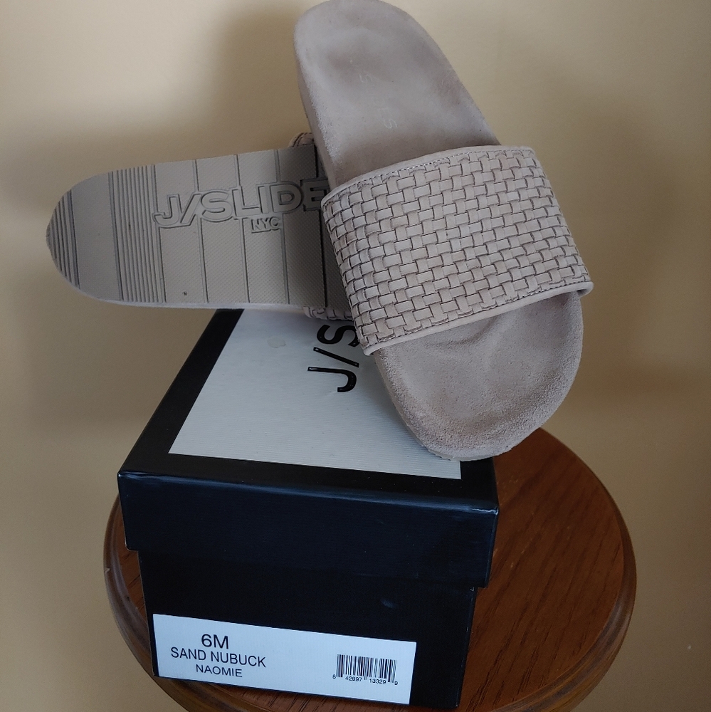 J Slides womens nubuck slide never worn